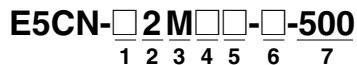 OMRON E5CN-U - Model Number Legend Controllers - 1