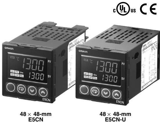 OMRON E5CN-U - New 48 x 48-mm Basic Temperature Controller with Enhanced Functions and Performance. Improved Indication Accuracy and Preventive Maintenance Function. - 1