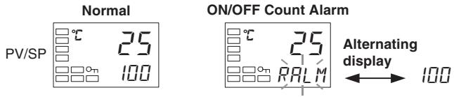 OMRON E5EN - Display When ON/OFF Count Alarm Occurs - 1