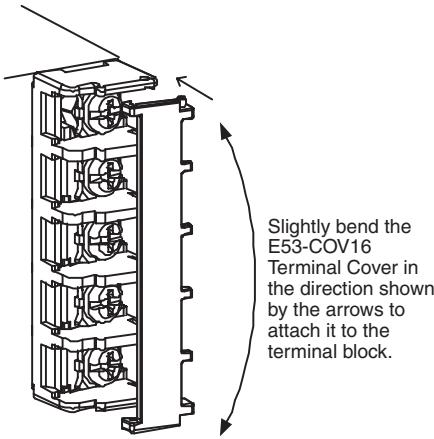 OMRON E5EN - Mounting the Terminal Cover - 1