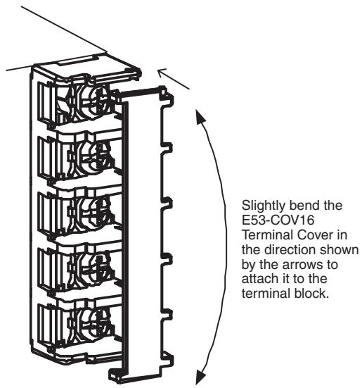 OMRON E5EN-H - Mounting the Terminal Cover - 1