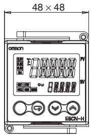 OMRON E5EN-H - 2-1-1 Dimensions - 1