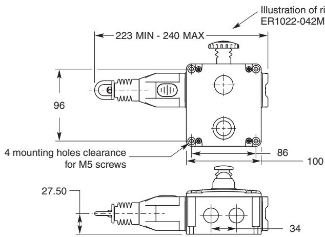 OMRON ER1022 - Dimensions - 1