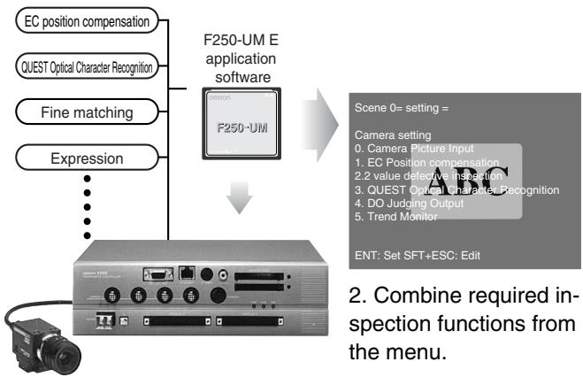 OMRON F250 - ● Easy and flexible settings by means of software application - 1