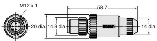 OMRON F3S-TGR-SB - Connector Plug Assemblies, Screw-on Type - 2