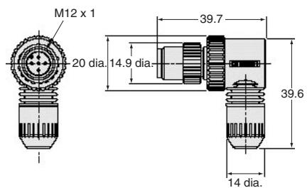 OMRON F3S-TGR-SB - Connector Plug Assemblies, Screw-on Type - 4