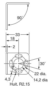 OMRON F3SN-A - Support de fixation murale - 1