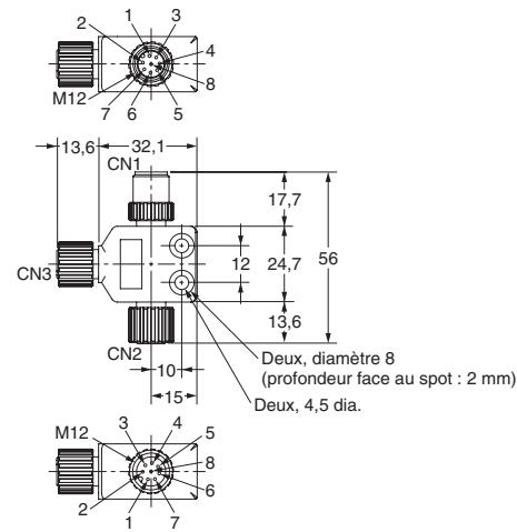 OMRON F3SN-A - Câble avec connecteur aux deux extrémités - 11