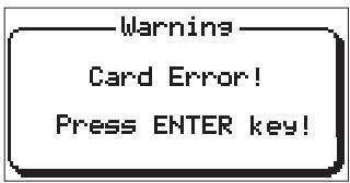 FOSTEX MR 8 - Warning message - 3