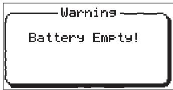 FOSTEX MR 8 - Low battery display - 1