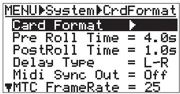 FOSTEX MR 8 - Formatting a card - 2