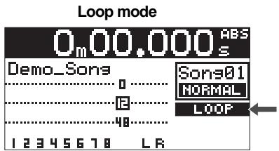 FOSTEX MR 8 - - Selecting a play mode - 4