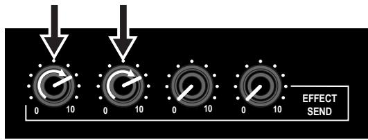 FOSTEX MR 8 - Adjusting the effect send levels - 1