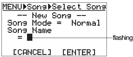 FOSTEX MR 8 - 6) Press the [CURSOR ▽] key. - 1