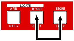 FOSTEX MR 8 - - Storing a LOCATE B point - 1