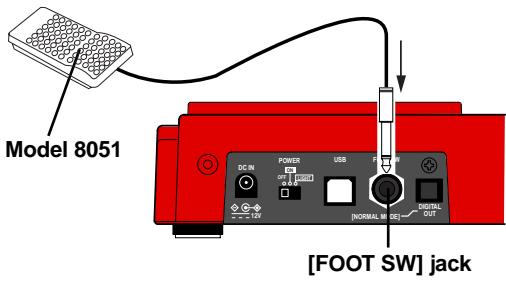 FOSTEX MR 8 - Punch in/out using the footswitch - 1