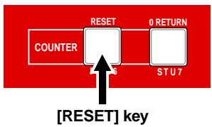 FOSTEX MR 8 - - Resetting the counter - 1