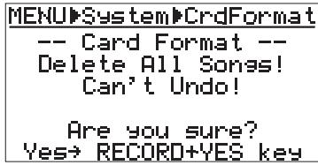 FOSTEX MR 8 - Formatting a card - 3