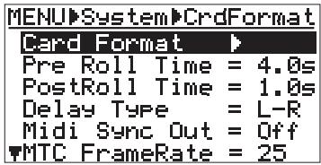FOSTEX MR 8 - 2) When "System" is highlighted, press the [ENTER] key. - 1