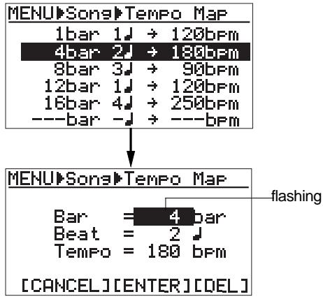 FOSTEX MR 8 - Editing the tempo map - 1