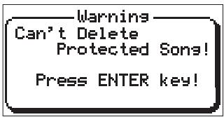 FOSTEX MR 8 - Warning message - 2