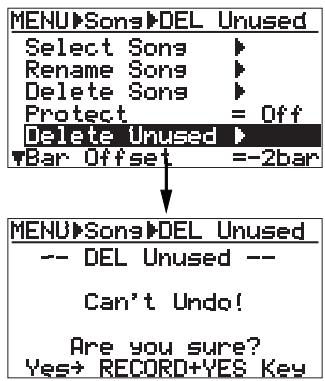 FOSTEX MR 8 - Deleting the unnecessary file in a song - 3