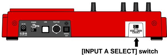 FOSTEX MR 8 - [INPUT A SELECT] switch - 1