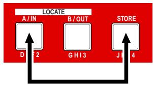 FOSTEX MR 8 - - Storing a LOCATE A point - 1