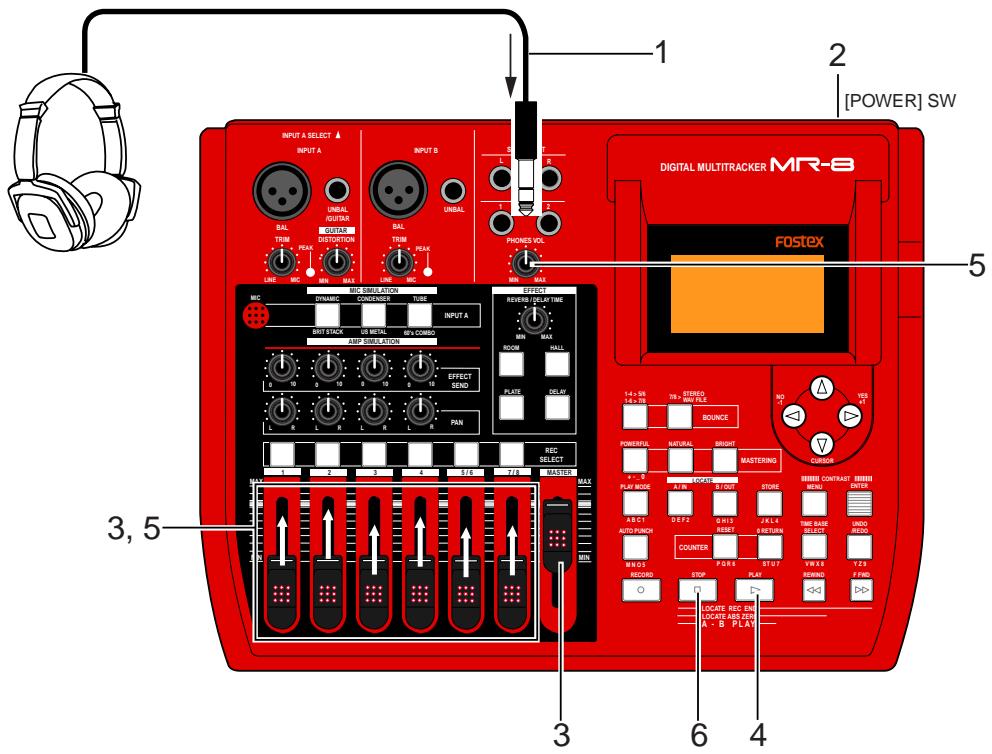 FOSTEX MR 8 - Listening the demo song - 1