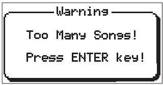 FOSTEX MR 8 - Warning message - 7