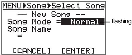 FOSTEX MR 8 - 8) Press the [CURSOR ▶] key while holding down the [RECORD] key. - 1
