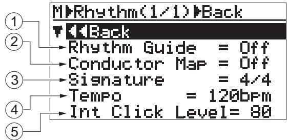 FOSTEX MR8HD - Setting the time signature and tempo - 4