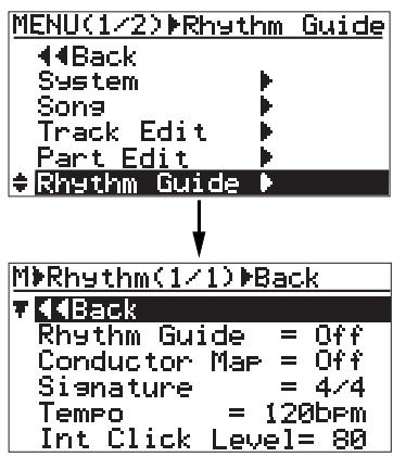FOSTEX MR8HD - Setting the time signature and tempo - 2