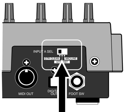 FOSTEX MR8HD - INPUT A SEL switch - 1