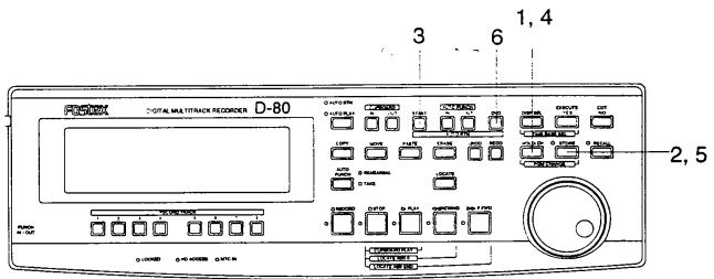 FOSTEX D-80 - Setting the Auto Return Start/End point - 1
