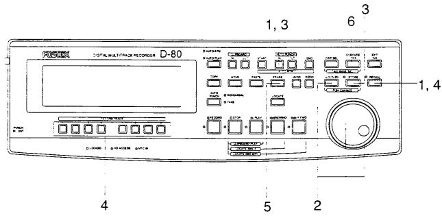 FOSTEX D-80 - Undo/Redo the Erase operation - 1