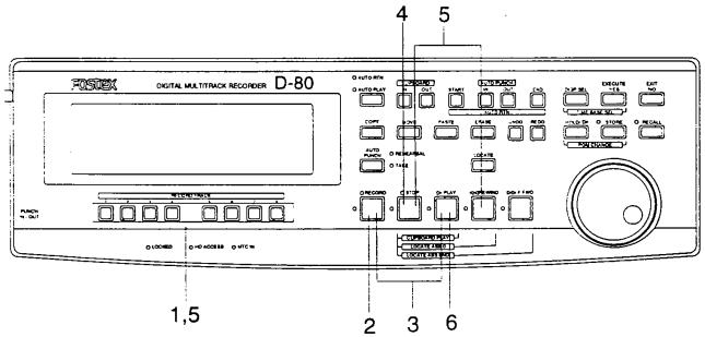 FOSTEX D-80 - 3-1. Basic recording and playback - 1