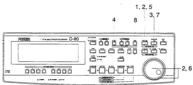 FOSTEX D-80 - Setting the Auto Return Start/End point - 2