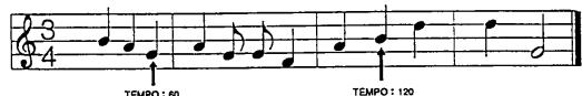 FOSTEX D-80 - Tempo setting ("TEMPO") - 2