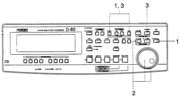 FOSTEX D-80 - Changing the stored Start/End points - 1