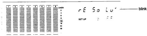FOSTEX D-80 - Setting Display Resolution mode On/Off ("rESoLuJ") - 1