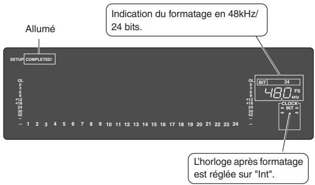 FOSTEX D2424LV - Pressez la touche [execute/yes] tout en maintenant enfoncée la touche [RECORD]. - 1