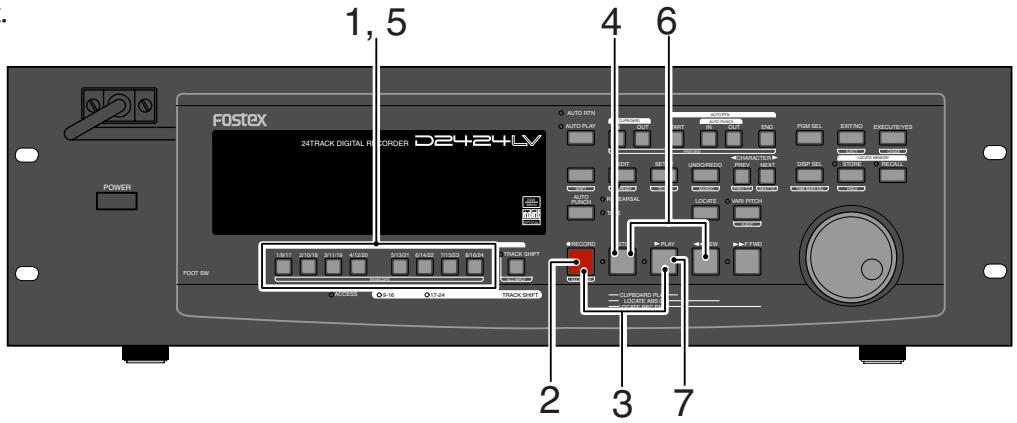 FOSTEX D2424LV - Enregistrement analogique de base - 1