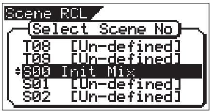 FOSTEX VF160 - Press the [SCENE-RECALL] key. - 1