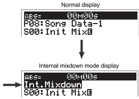 FOSTEX VF160 - Activating the internal mixdown mode - 2
