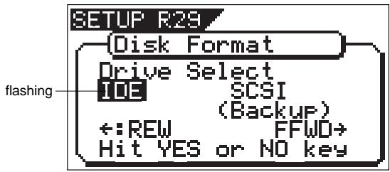FOSTEX VF160 - Formatting the Hard disk - 2