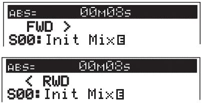 FOSTEX VF160 - Cueing with the [F FWD]/[REWIND] key - 1