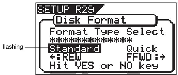 FOSTEX VF160 - Press the [ENTER/YES] key while "IDE" is highlighted. - 2