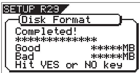 FOSTEX VF160 - Press the [ENTER/YES] key while the [RECORD] key is depressed. - 2