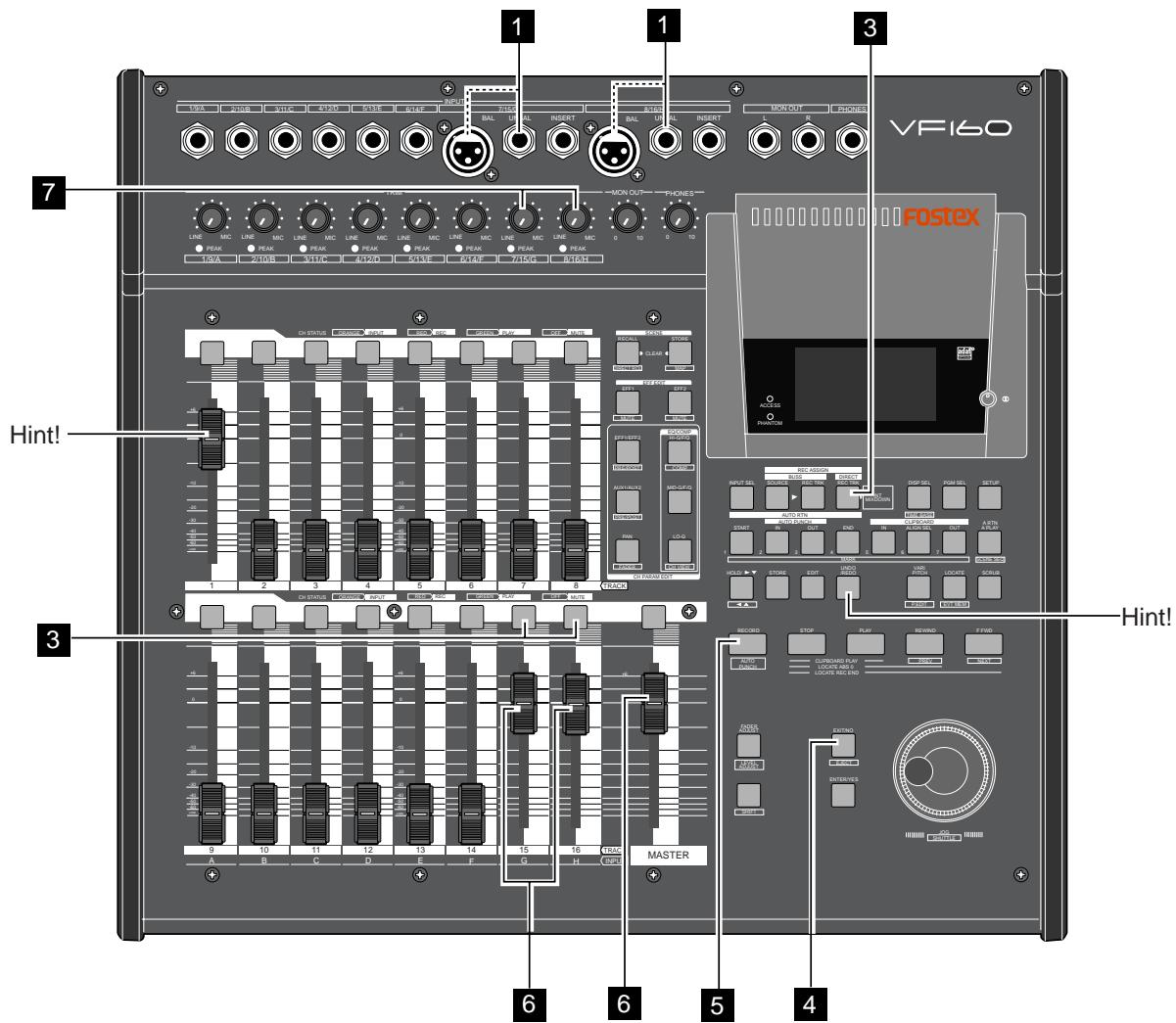 FOSTEX VF160 - Tips: UNDO/REDO - 1